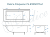 Ванна из литьевого мрамора Delice Diapason 170х80 матовая DLR330007-M
