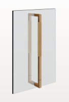 Ручка Gessi Shower outfit двойная 450 мм цвет-Black Metal Brushed PVD 67535/707