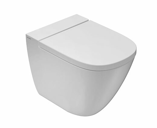 Унитаз Globo Stockholm приставной шгв 370*510*420 CERASLIDE BATAFORM цвет-белый LA002BI