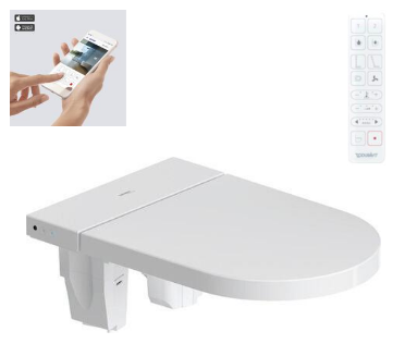 Сиденье для унитаза с функцией биде Duravit SensoWash® Starck F Pro HygieneGlaze белый 612002012002300