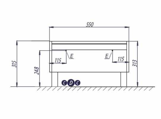 Комод AQUATON Капри 60 белый (1A231003KP010)