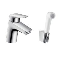 Смеситель для раковины с гигиеническим душем Hansgrohe Logis цвет-хром 71290000