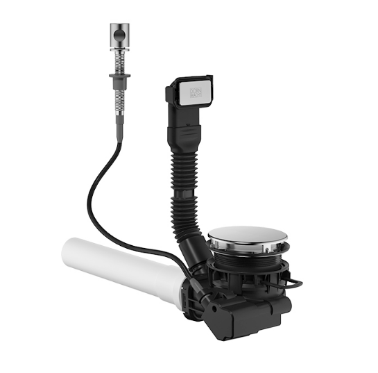 Слив-перелив Dornbracht для кухонных моек длина троса мм-237 цвет накладки-сталь 10.405.004.86