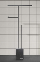 Полотенцедержатель бумагодержатель и туалетный ершик Antonio Lupi BIVIOCOMBI цвет-Nero Marquinia матовый nero goffrato BIVIOCOMBI2 Nero Marquinia/545