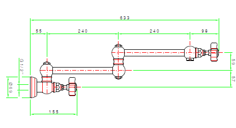 Кран для воды Nicolazzi El Capitan цвет-Bronzed Plated 1451 BZ 69