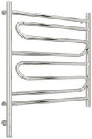 Полотенцесушитель Сунержа Элегия 3.0 электрический ширина мм-632 глубина мм-120 высота мм-724 межосевое расстояние-600 перемычка-выгнутая нагревательный элемент-ТЭН подключение-нижнее слева электрокомплект-МЭМ мощность Вт-300 материал-нержавеющая сталь на