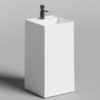 Раковина Salini Armonia Square Top шгв 450*450*900 отверстия для смесителя-1 цвет-белый матовый 130521TM