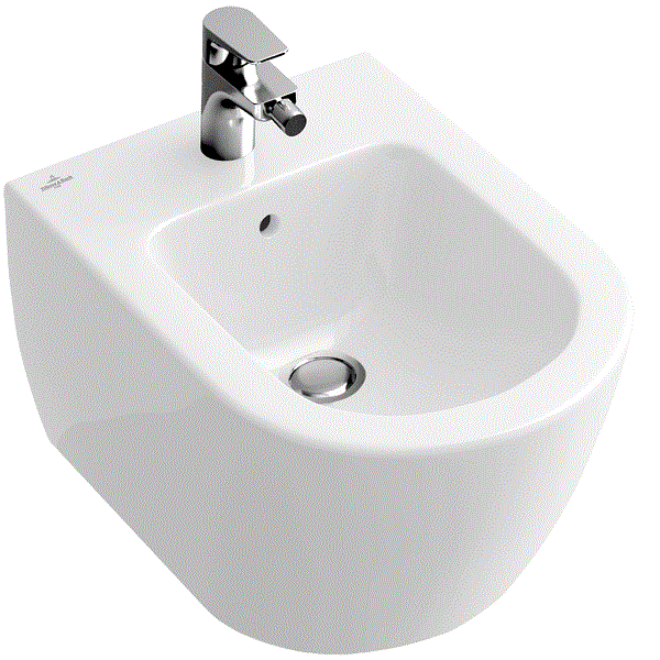 Биде подвесное Villeroy&Boch Subway 2.0 шгв 370*565*415 цвет-альпийский белый 540000R1