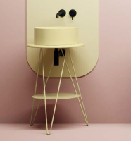 Консоль Scarabeo Gustav шгв 520*520*760 цвет-лайм матовый 5060 58