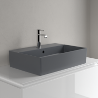 Раковина Villeroy&Boch Memento 2.0 шгв 600*420*90 отверстия для смесителя-1 CeramicPlus цвет-Graphite 4A0760i4