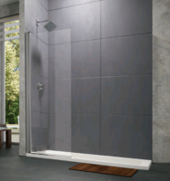 Душевая перегородка Huppe Design Pure шв 800*1500 серебристый глянцевый цвет стекла-прозрачный 21H81G 9999 92 7000 800*1500