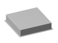 Крышка для установки душевой лейки Fantini  в потолке хаммама шгв 750*750*150 91 00 W098