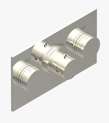 Смеситель для душа THG Dahlia цвет-никель A41 B01 5401BEH