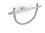 Полотенцедержатель-кольцо Bertocci Guccio шгв 350*60*165 цвет-золото розовое (Rose Gold Oro Rosa Pink Gold) 126 4939 5500