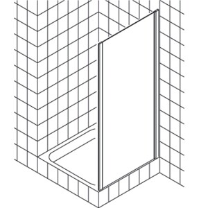 Боковая стенка душевой кабины Kermi Ibiza 2000 шв 800*1850 цвет стекла-прозрачный I2 TWO 08018 1A K