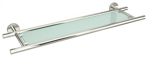 Полка Сунержа КАНЬОН шгв 600*173*50 цвет-черный хром 01-3003-0600