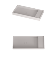 Столешница MOBO Solid surface шг 694*465 есть цвет-белый NKBW.NK1.7.46.2.SF-01.R.SS002