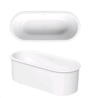 Ванна Bette BetteSuno Oval шгв 1775*775*420 цвет-Salvia 2740-307 CFXXSR