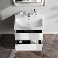 AM.PM M90FHX06022WG GEM, База под раковину, подвесная, 60 см, 2 ящика push-to-open, цвет: белый, глянец