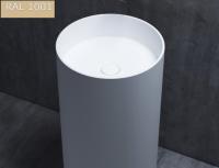 Раковина Salini Armonia шгв 450*450*850 отверстия для смесителя-отсутствуют цвет-RAL1001 Beige (ст.арт. 130111SMRF RAL1001) 130111SMF RAL1001