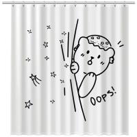 Шторка для ванны Fixsen Teddy Oops Белая ( FX-2505)