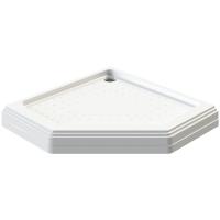 Акриловый поддон со сливом (хром) к душевому ограждению "Санторо 110" (1-11-2-0-0-130)