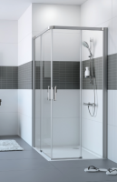 Душевое ограждение Huppe Design Pure шгв 900*900*2000 блестящее серебро цвет стекла-прозрачный 21HL11 0900 92 7000 900*900*2000