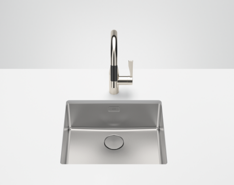 Мойка Dornbracht шгв 490*440*196 отверстия для смесителя-отсутствуют цвет-сталь 38.450.004.86