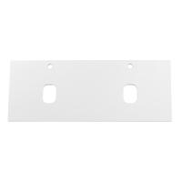 Столешница из МДФ с двумя отверстиями под раковину и с двумя отверстиями под смеситель, 1204x462x19 EK-120-2-BO Bianco Opaco