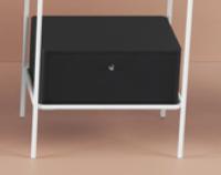 Ящик деревянный выдвижной Artceram Fuori scala 50,6х35,5хh22 см для металлической консоли цвет черный матовый ACM039 17