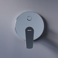 Damixa 777100000 Jupiter, смеситель монтируемый в стену ванной - душевой, хром