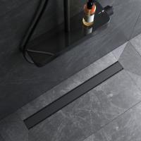 AM.PM W02SC-U11-080-04BM PrimeFlow Трап для душа линейный универс затвор Tile 80см цвет черн мат