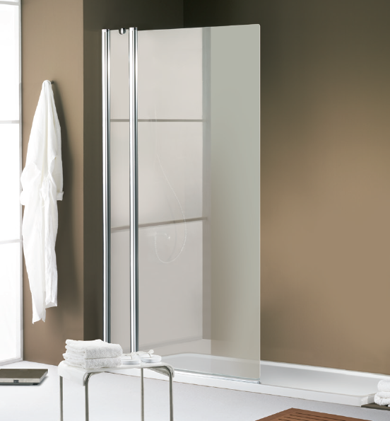 Шторка на ванну Huppe Design шв 1000*1600 петли-слева цвет фурнитуры-блестящее серебро цвет стекла-прозрачный 21H417 1000 92 7000 1000*1600