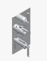 Смеситель для душа THG Hamptons with lever handles на 2 потребителя цвет-бронза G4S D01 5400BE