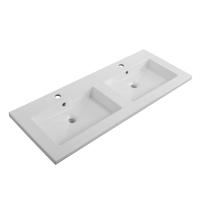 Керамическая раковина с двумя чашами CZR-8070-120-2, 1210x460x140