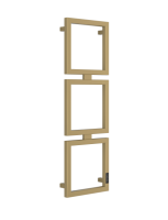 Полотенцесушитель Сунержа Этюд E электрический ширина мм-330 глубина мм-74 высота мм-1050 межосевое расстояние-300 подключение-справа электрокомплект-кабель мощность Вт-204 материал-нержавеющая сталь цвет-золотой шёлк