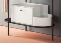 Ящик выдвижной с боковой секцией Artceram Flair 3.0 для металлической консоли цвет белый матовый ACM037 05