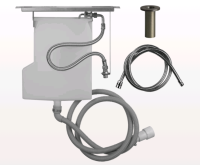 Система сбора воды Gessi BATH316 для шланга ручного душа монтируемого на борт ванны цвет-Black Metal Brushed PVD 54594/707