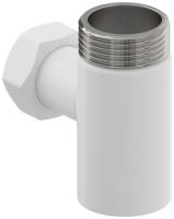 Уголок Сунержа со спускным клапаном присоединительный размер-НР G 1" / НГ G 3/4" цвет-белый матовый 30-1511-0134