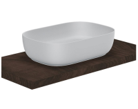 Раковина Scarabeo Glam шгв 560*390*140 отверстия для смесителя-отсутствуют цвет-travertine 1804 E