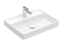 Раковина Villeroy&Boch Collaro шгв 600*470*160 отверстия для смесителя-1 сквозное 2 промаркированных цвет-альпийский белый 4A336101