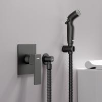 Damixa 537510300 Gala Смеситель монтируемый в стену с гиг.душем, черный