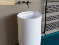 Раковина Salini Armonia Top шгв 450*450*850 отверстия для смесителя-отсутствуют цвет-RAL1001 Beige (ст.арт. 130124MRF RAL1001) 130124MF RAL1001