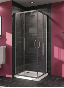 Душевое ограждение Huppe X1 шгв 1000*1000*1900 петли-слева и справа блестящее серебро цвет стекла-прозрачный 21H111 1000 92 7000 1000*1000*1900