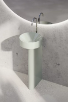 Раковина с пьедесталом Bette BetteSuno Pedestal шгв 340*340*863 отверстия для смесителя-одно BetteGlasur® Plus цвет-salvia A250-307 VK2 PW