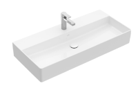 Раковина Villeroy&Boch Memento 2.0 шгв 1000*470*135 отверстия для смесителя-1 CeramicPlus цвет-альпийский белый 4A221GR1