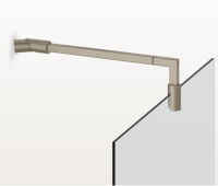 Профиль для стекла Gessi Shower outfit. DIAMANTATO 389 мм цвет-Finox Brushed Nickel 67671/149