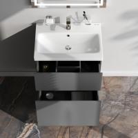 AM.PM M90FSX06022GM32 GEM, База под раковину, напольная, 60 см, 2 ящика push-to-open, графит матовый