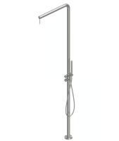 Душевая стойка Quadro design Q цвет-сталь брашированная CD018.2 AS