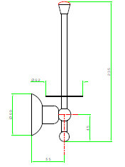 Держатель запасного рулона бумаги Nicolazzi Cristallo Di Rocca вертикальный шгв 69*55*235 цвет-Antique Gold 1497 AG 09C